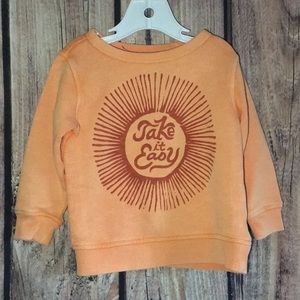 Gymboree “Take it Easy” Sweatshirt, 12/18 months